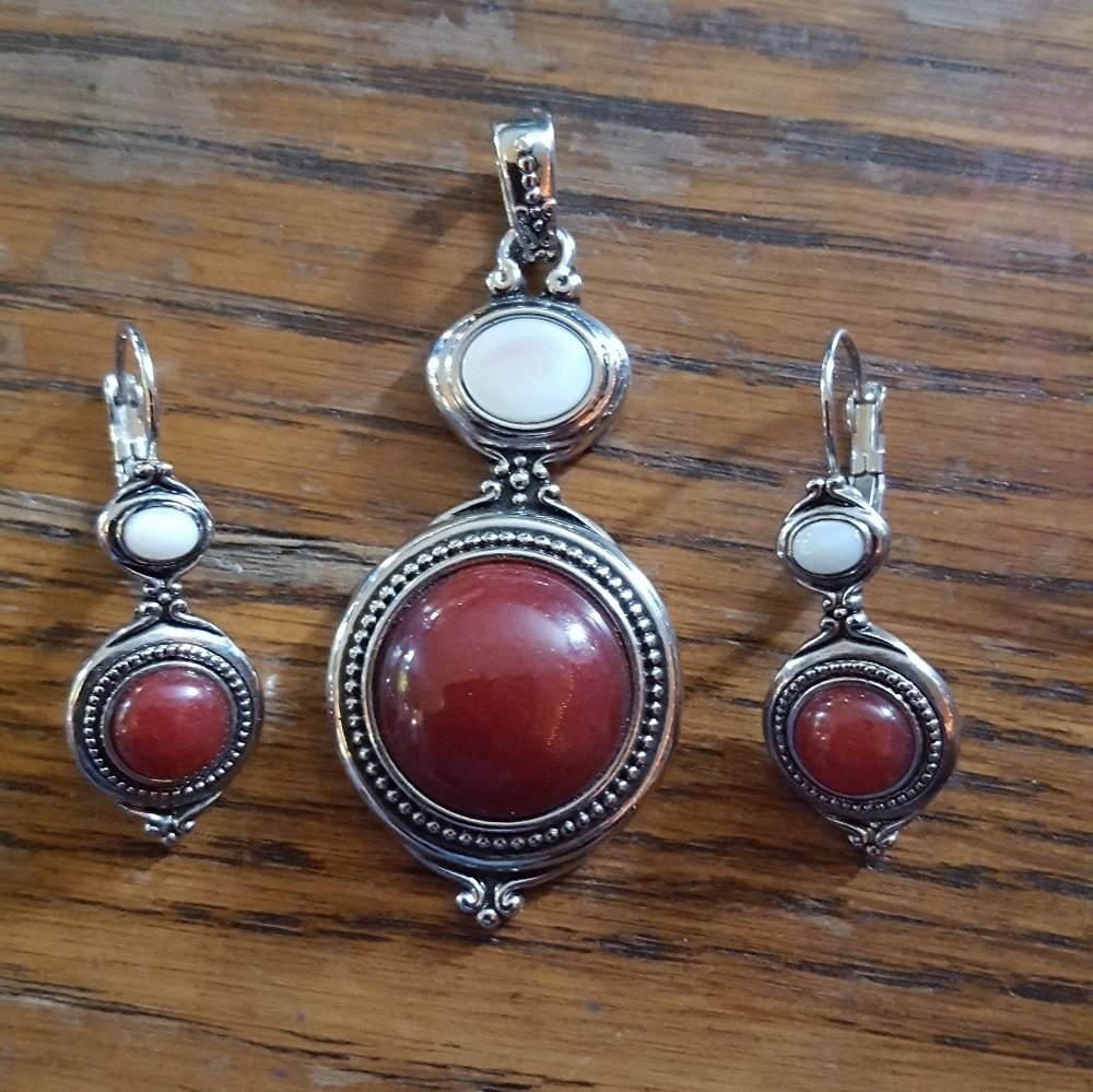 Lia Sophia earrings and slide charm